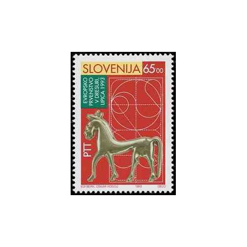 1 عدد تمبر مسابقات قهرمانی اسب سواری dressage اروپا - اسلوونی 1993 1 عدد تمبر مسابقات قهرمانی اسب سواری dressage اروپا - اسلوونی 1993