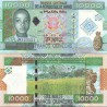 اسکناس 10000 فرانک - یادبود 50مین سالگرد بانک مرکزی و پول گینه  - گینه 2010 سفارشی - توضیحات را ببینید