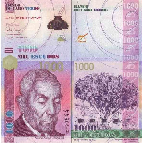 اسکناس 1000 اسکودو - کیپ ورد 2007 سفارشی - توضیحات را ببینید اسکناس 1000 اسکودو - کیپ ورد 2007 سفارشی - توضیحات را ببینید