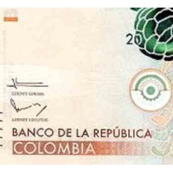 اسکناس 20000 پزو - کلمبیا 2015 سفارشی