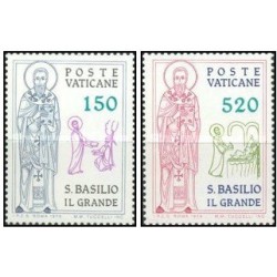 2 عدد تمبر ۱۶۰۰مین سالگرد مرگ سنت باسیلیو - واتیکان 1979