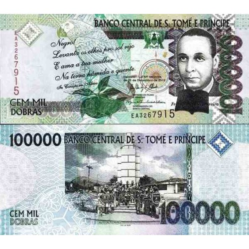اسکناس 100000 دوبراس - سائو تام و پرینسپ 2013 اسکناس 100000 دوبراس - سائو تام و پرینسپ 2013