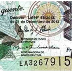 اسکناس 100000 دوبراس - سائو تام و پرینسپ 2013