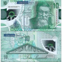 اسکناس پلیمر 10 پوند استرلینگ - ایرلند شمالی 2017 - سفارشی - توضیحات را ببینید