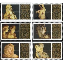 6 عدد تمبر گنجینه های هنری- واتیکان 1977