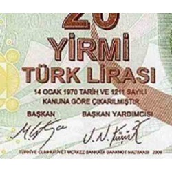 اسکناس 20 لیر - ترکیه 2009 سفارشی - توضیحات را ببینید