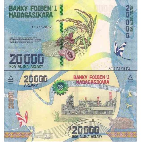اسکناس 20000 آریاری - ماداگاسکار 2017 سفارشی - توضیحات را ببینید اسکناس 20000 آریاری - ماداگاسکار 2017 سفارشی - توضیحات را ببینید