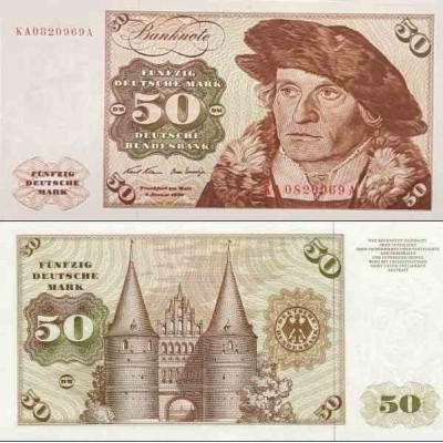 اسکناس 50 مارک - جمهوری فدرال آلمان 1970 سفارشی - توضیحات را ببینید