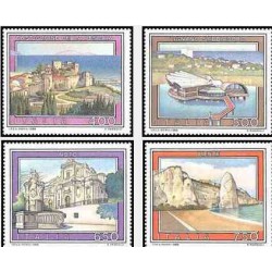 4 عدد تمبر تبلیغات توریسم - تابلو نقاشی - ایتالیا 1988 قیمت 5 دلار