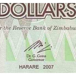 اسکناس 5 دلار - زیمباوه 2007