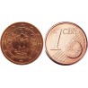 سکه 1 سنت یورو - مس روکش فولاد - اتریش 2013 غیر بانکی