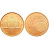 سکه 1 سنت یورو - مس روکش فولاد - ایتالیا 2004 غیر بانکی