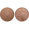 سکه 2 سنت یورو - مس روکش فولاد - اتریش 2008 غیر بانکی