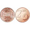 سکه 2 سنت یورو - مس روکش فولاد - اتریش 2005 غیر بانکی
