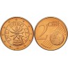 سکه 2 سنت یورو - مس روکش فولاد - اتریش 2004 غیر بانکی