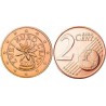 سکه 2 سنت یورو - مس روکش فولاد - اتریش 2003 غیر بانکی