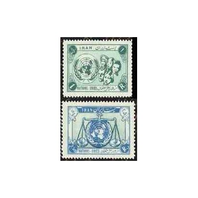 1009 - 2 عدد تمبر روز ملل متحد (4) 1335 تک