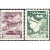1065 - تمبر افتتاح راه آهن تهران - تبریز 1337 تک