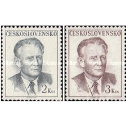 2 عدد  تمبر رئیس جمهور نووتنی - چک اسلواکی 1967 قیمت 3.4 دلار