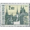1 عدد  تمبر سری پستی - شهرهای چک - 2Kc  - چک اسلواکی 1965