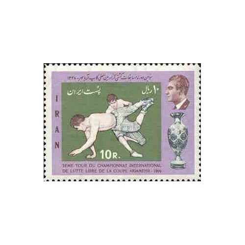 1447 - تمبر مسابقات کشتی آزاد 1348 1447 - تمبر مسابقات کشتی آزاد 1348