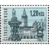 1 عدد  تمبر سری پستی - شهرهای چک - 1.20Kc - چک اسلواکی 1965