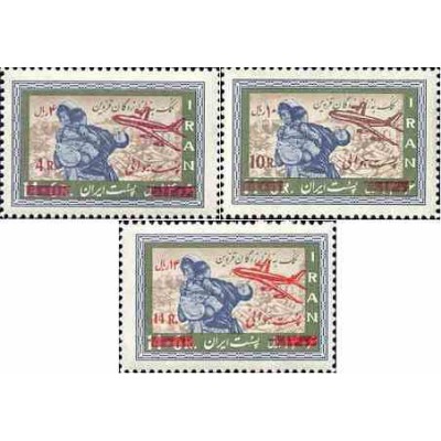 1472 - تمبر پنجاهمین سالروز پرواز هواپیمائی انگلستان - ایران 1348