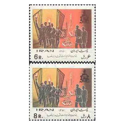 1534 - تمبر هفته مبارزات مثبت در زندانها 1350