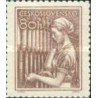 1 عدد  تمبر سری پستی - مشاغل - 80H  - چک اسلواکی 1954