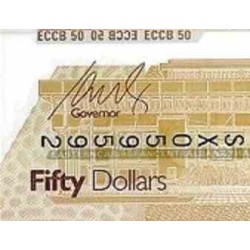 اسکناس پلیمر 50 دلار - کارائیب شرقی 2019 سفارشی - توضیحات را ببینید