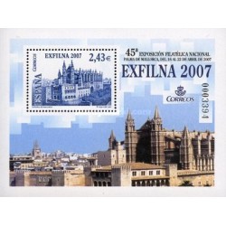 سونیرشیت نمایشگاه ملی تمبر EXFILNA - اسپانیا 2007 ارزش روی شیت 2.43 یورو