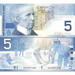 اسکناس 5 دلار - کانادا 2005 سفارشی - توضیحات را ببینید