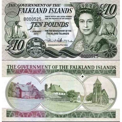 اسکناس 10 پوند - جزایر فالکلند 2011  سفارشی