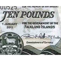 اسکناس 10 پوند - جزایر فالکلند 2011  سفارشی