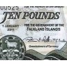 اسکناس 10 پوند - جزایر فالکلند 2011  سفارشی
