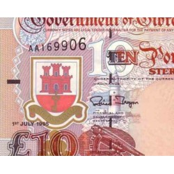 اسکناس 10 پوند - جبل الطارق 1995  سفارشی - تماس بگیرید