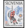 1 عدد تمبر 80مین سالگرد تاسیس سرئیس نجات کوهستان - اسلوونی 1992