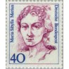 1 عدد تمبر سری پستی زنان نامدار - 40 فنیک - Maria Sibylla Merian - نقاش - جمهوری فدرال آلمان 1987