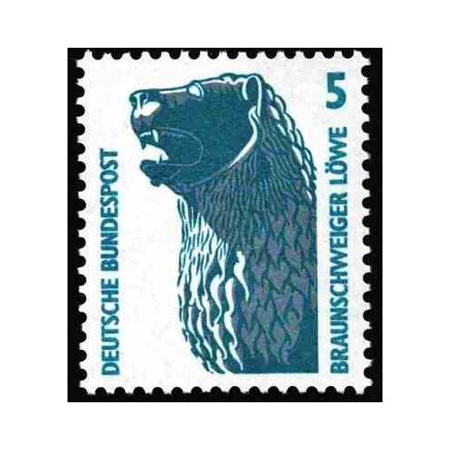 1 عدد تمبر سری پستی چشم اندازها - 5 فنیک - جمهوری فدرال آلمان 1990