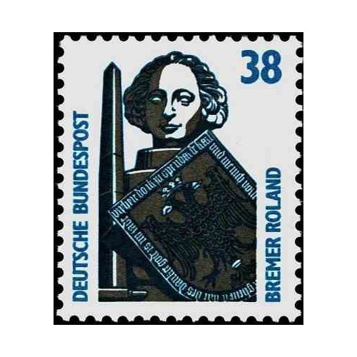 1 عدد تمبر سری پستی چشم اندازها - 38 فنیک - جمهوری فدرال آلمان 1989