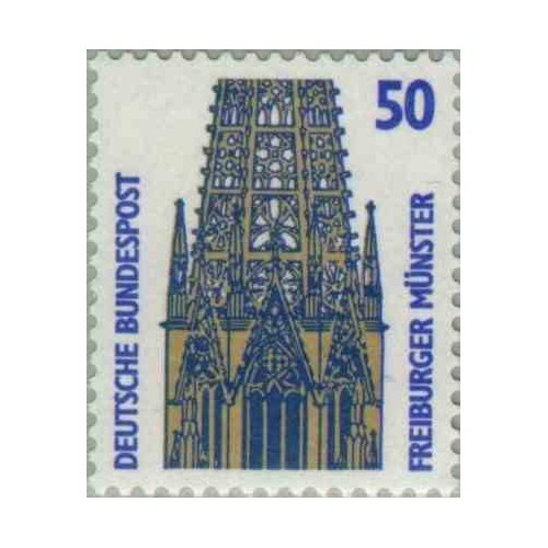 1 عدد تمبر سری پستی چشم اندازها - 50 فنیک - جمهوری فدرال آلمان 1987