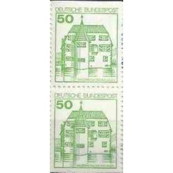 2 عدد تمبر سری پستی کاخها و قلعه ها - 50 فنیک - جفت بوکلتی - جمهوری فدرال آلمان 1980