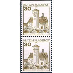 2 عدد تمبر سری پستی کاخها و قلعه ها - 30 فنیک - جفت بوکلتی - جمهوری فدرال آلمان 1978