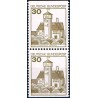 2 عدد تمبر سری پستی کاخها و قلعه ها - 30 فنیک - جفت بوکلتی - جمهوری فدرال آلمان 1978