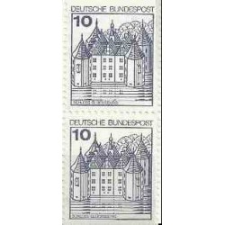 2 عدد تمبر سری پستی کاخها و قلعه ها - 10 فنیک - جفت بوکلتی - جمهوری فدرال آلمان 1978