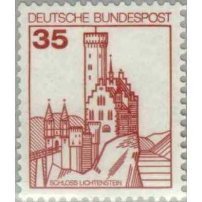 1 عدد تمبر سری پستی کاخها و قلعه ها - 35 فنیک  - جمهوری فدرال آلمان 1982