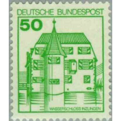 1 عدد تمبر سری پستی کاخها و قلعه ها - 50 فنیک  - جمهوری فدرال آلمان 1980