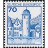 1 عدد تمبر سری پستی کاخها و قلعه ها - 70 فنیک  - جمهوری فدرال آلمان 1977