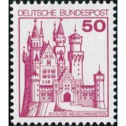 1 عدد تمبر سری پستی کاخها و قلعه ها - 50 فنیک  - جمهوری فدرال آلمان 1977