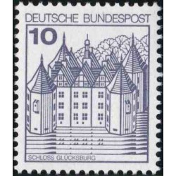 1 عدد تمبر سری پستی کاخها و قلعه ها  - 10 فنیک  - جمهوری فدرال آلمان 1977